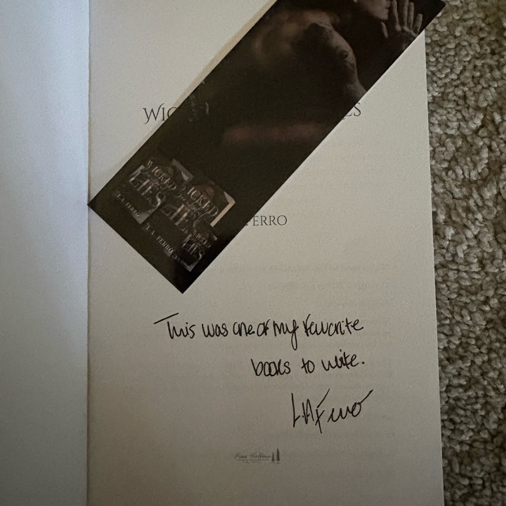 Signed Book with Bookmark